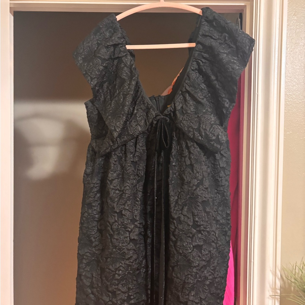 Sugarlips Black Textured Dress